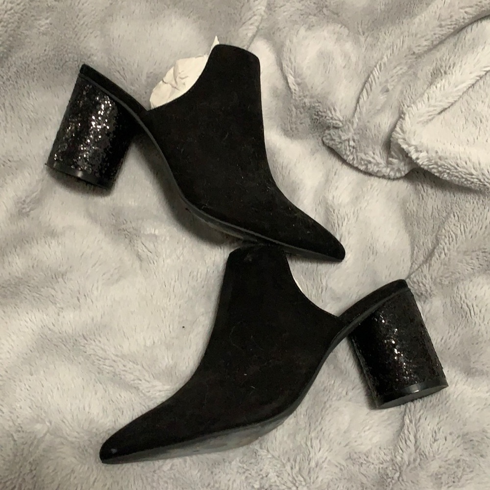 Sbicca Vintage Glitter heel mules